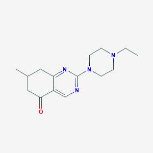 2-(4-ethylpiperazin-1-yl)-7-methyl-7,8-dihydroquinazolin-5(6H)-one