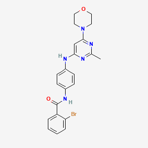 2-bromo-N-(4-((2-methyl-6-morpholinopyrimidin-4-yl)amino)phenyl)benzamide