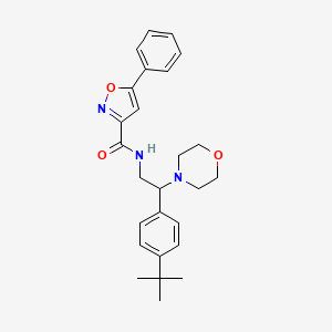 N-[2-(4-tert-butylphenyl)-2-(morpholin-4-yl)ethyl]-5-phenyl-1,2-oxazole-3-carboxamide