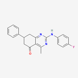 2-[(4-fluorophenyl)amino]-4-methyl-7-phenyl-7,8-dihydroquinazolin-5(6H)-one