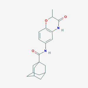 N-(2-methyl-3-oxo-3,4-dihydro-2H-1,4-benzoxazin-6-yl)adamantane-1-carboxamide