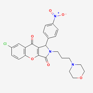 7-Chloro-2-[3-(morpholin-4-yl)propyl]-1-(4-nitrophenyl)-1,2-dihydrochromeno[2,3-c]pyrrole-3,9-dione