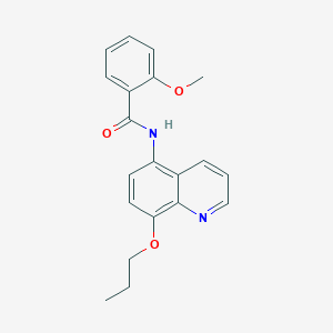 2-methoxy-N-(8-propoxyquinolin-5-yl)benzamide