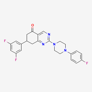 7-(3,5-difluorophenyl)-2-[4-(4-fluorophenyl)piperazin-1-yl]-7,8-dihydroquinazolin-5(6H)-one