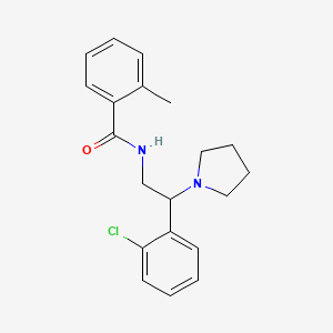 N-[2-(2-chlorophenyl)-2-(pyrrolidin-1-yl)ethyl]-2-methylbenzamide