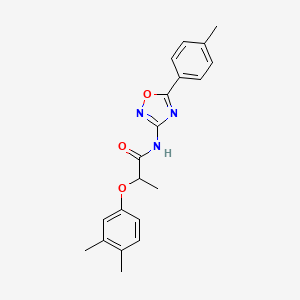 2-(3,4-dimethylphenoxy)-N-[5-(4-methylphenyl)-1,2,4-oxadiazol-3-yl]propanamide