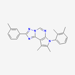 7-(2,3-dimethylphenyl)-8,9-dimethyl-2-(3-methylphenyl)-7H-pyrrolo[3,2-e][1,2,4]triazolo[1,5-c]pyrimidine