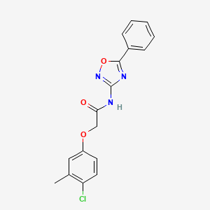 2-(4-chloro-3-methylphenoxy)-N-(5-phenyl-1,2,4-oxadiazol-3-yl)acetamide