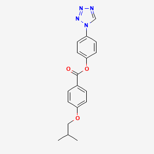 4-(1H-tetrazol-1-yl)phenyl 4-(2-methylpropoxy)benzoate