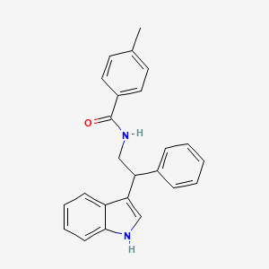 N-[2-(1H-indol-3-yl)-2-phenylethyl]-4-methylbenzamide