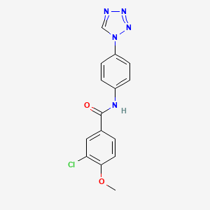 3-chloro-4-methoxy-N-[4-(1H-tetrazol-1-yl)phenyl]benzamide