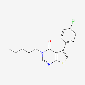 5-(4-chlorophenyl)-3-pentylthieno[2,3-d]pyrimidin-4(3H)-one