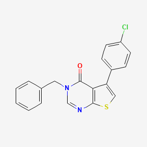 3-benzyl-5-(4-chlorophenyl)thieno[2,3-d]pyrimidin-4(3H)-one