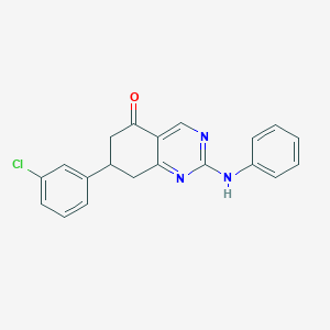 7-(3-chlorophenyl)-2-(phenylamino)-7,8-dihydroquinazolin-5(6H)-one