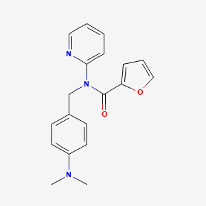 N-[4-(dimethylamino)benzyl]-N-(pyridin-2-yl)furan-2-carboxamide