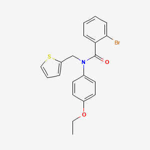 2-bromo-N-(4-ethoxyphenyl)-N-(thiophen-2-ylmethyl)benzamide