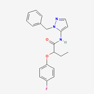 N-(1-benzyl-1H-pyrazol-5-yl)-2-(4-fluorophenoxy)butanamide