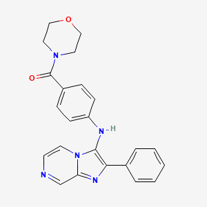 Morpholin-4-yl{4-[(2-phenylimidazo[1,2-a]pyrazin-3-yl)amino]phenyl}methanone