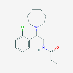 N-[2-(azepan-1-yl)-2-(2-chlorophenyl)ethyl]propanamide