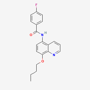 molecular formula C20H19FN2O2 B11326260 N-(8-butoxyquinolin-5-yl)-4-fluorobenzamide 