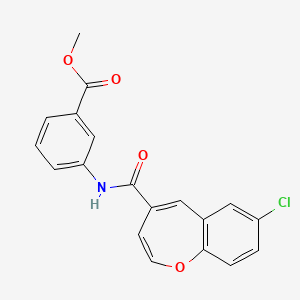 Methyl 3-{[(7-chloro-1-benzoxepin-4-yl)carbonyl]amino}benzoate