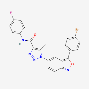 1-[3-(4-bromophenyl)-2,1-benzoxazol-5-yl]-N-(4-fluorophenyl)-5-methyl-1H-1,2,3-triazole-4-carboxamide