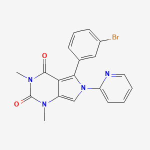 5-(3-bromophenyl)-1,3-dimethyl-6-(pyridin-2-yl)-1H-pyrrolo[3,4-d]pyrimidine-2,4(3H,6H)-dione