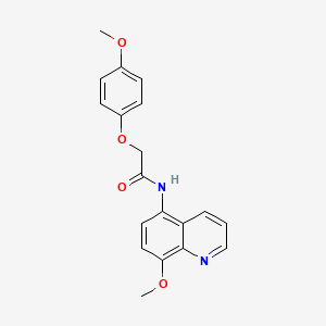 2-(4-methoxyphenoxy)-N-(8-methoxyquinolin-5-yl)acetamide