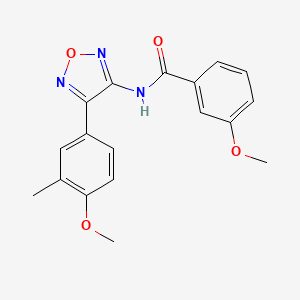 3-methoxy-N-[4-(4-methoxy-3-methylphenyl)-1,2,5-oxadiazol-3-yl]benzamide