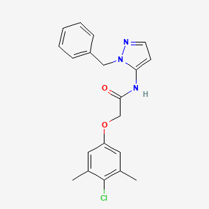 molecular formula C20H20ClN3O2 B11326321 N-(1-benzyl-1H-pyrazol-5-yl)-2-(4-chloro-3,5-dimethylphenoxy)acetamide 