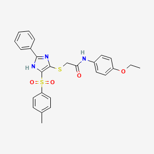 N-(4-ethoxyphenyl)-2-({4-[(4-methylphenyl)sulfonyl]-2-phenyl-1H-imidazol-5-yl}sulfanyl)acetamide