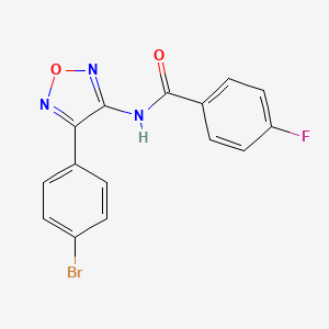 N-[4-(4-bromophenyl)-1,2,5-oxadiazol-3-yl]-4-fluorobenzamide