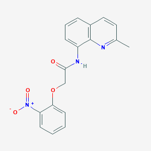 molecular formula C18H15N3O4 B11326398 N-(2-methylquinolin-8-yl)-2-(2-nitrophenoxy)acetamide 