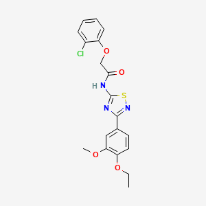 2-(2-chlorophenoxy)-N-[3-(4-ethoxy-3-methoxyphenyl)-1,2,4-thiadiazol-5-yl]acetamide