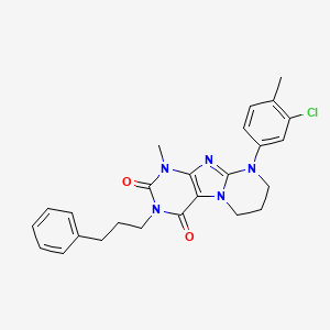 9-(3-chloro-4-methylphenyl)-1-methyl-3-(3-phenylpropyl)-7,8-dihydro-6H-purino[7,8-a]pyrimidine-2,4-dione