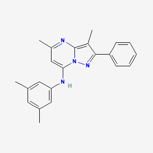 N-(3,5-dimethylphenyl)-3,5-dimethyl-2-phenylpyrazolo[1,5-a]pyrimidin-7-amine