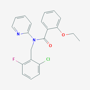 molecular formula C21H18ClFN2O2 B11326437 N-(2-chloro-6-fluorobenzyl)-2-ethoxy-N-(pyridin-2-yl)benzamide 