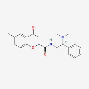 N-[2-(dimethylamino)-2-phenylethyl]-6,8-dimethyl-4-oxo-4H-chromene-2-carboxamide