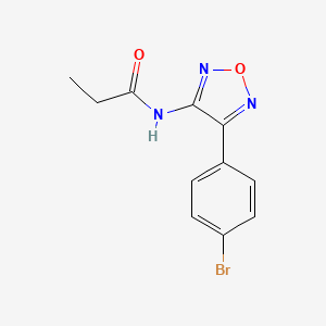 N-[4-(4-bromophenyl)-1,2,5-oxadiazol-3-yl]propanamide