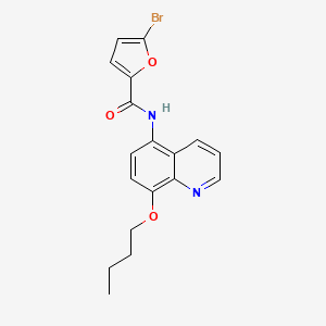 molecular formula C18H17BrN2O3 B11326460 5-bromo-N-(8-butoxyquinolin-5-yl)furan-2-carboxamide 