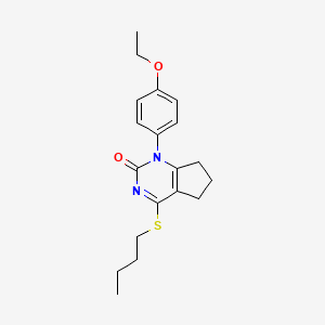 4-(butylsulfanyl)-1-(4-ethoxyphenyl)-1,5,6,7-tetrahydro-2H-cyclopenta[d]pyrimidin-2-one