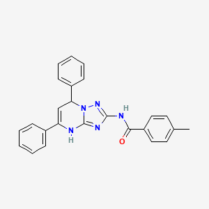 N-(5,7-diphenyl-4,7-dihydro[1,2,4]triazolo[1,5-a]pyrimidin-2-yl)-4-methylbenzamide