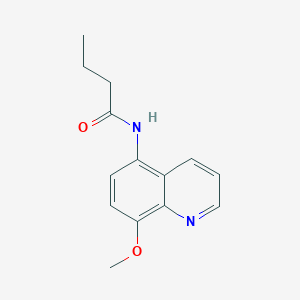 N-(8-methoxyquinolin-5-yl)butanamide