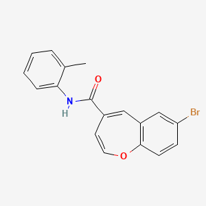 7-bromo-N-(2-methylphenyl)-1-benzoxepine-4-carboxamide