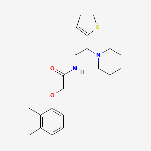 2-(2,3-dimethylphenoxy)-N-[2-(piperidin-1-yl)-2-(thiophen-2-yl)ethyl]acetamide