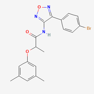 N-[4-(4-bromophenyl)-1,2,5-oxadiazol-3-yl]-2-(3,5-dimethylphenoxy)propanamide