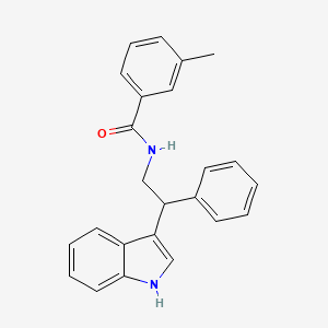 N-[2-(1H-indol-3-yl)-2-phenylethyl]-3-methylbenzamide