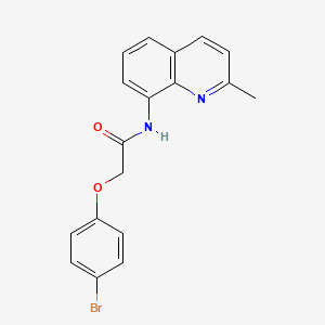 molecular formula C18H15BrN2O2 B11326557 2-(4-bromophenoxy)-N-(2-methylquinolin-8-yl)acetamide 