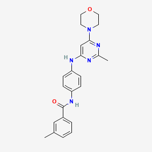 3-methyl-N-(4-((2-methyl-6-morpholinopyrimidin-4-yl)amino)phenyl)benzamide