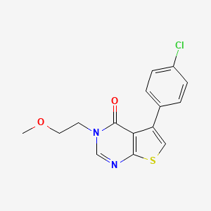 5-(4-chlorophenyl)-3-(2-methoxyethyl)thieno[2,3-d]pyrimidin-4(3H)-one